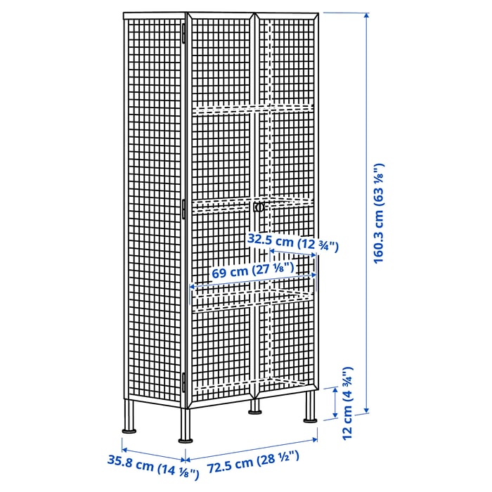 IKEA PS 2026 Вітрина, світло-рожевий, 73x36x160 см, фото 6