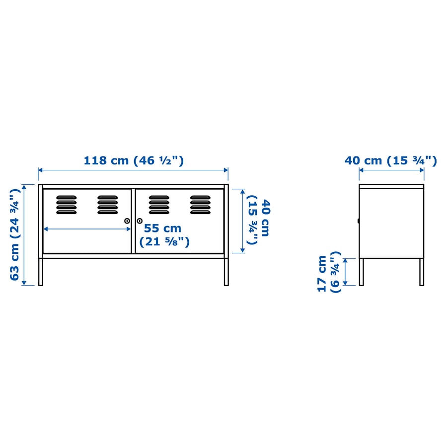 IKEA PS TV laud/Kummut 119x63 cm, valge IKEA PS TV laud/Kummut 119x63 cm, valge