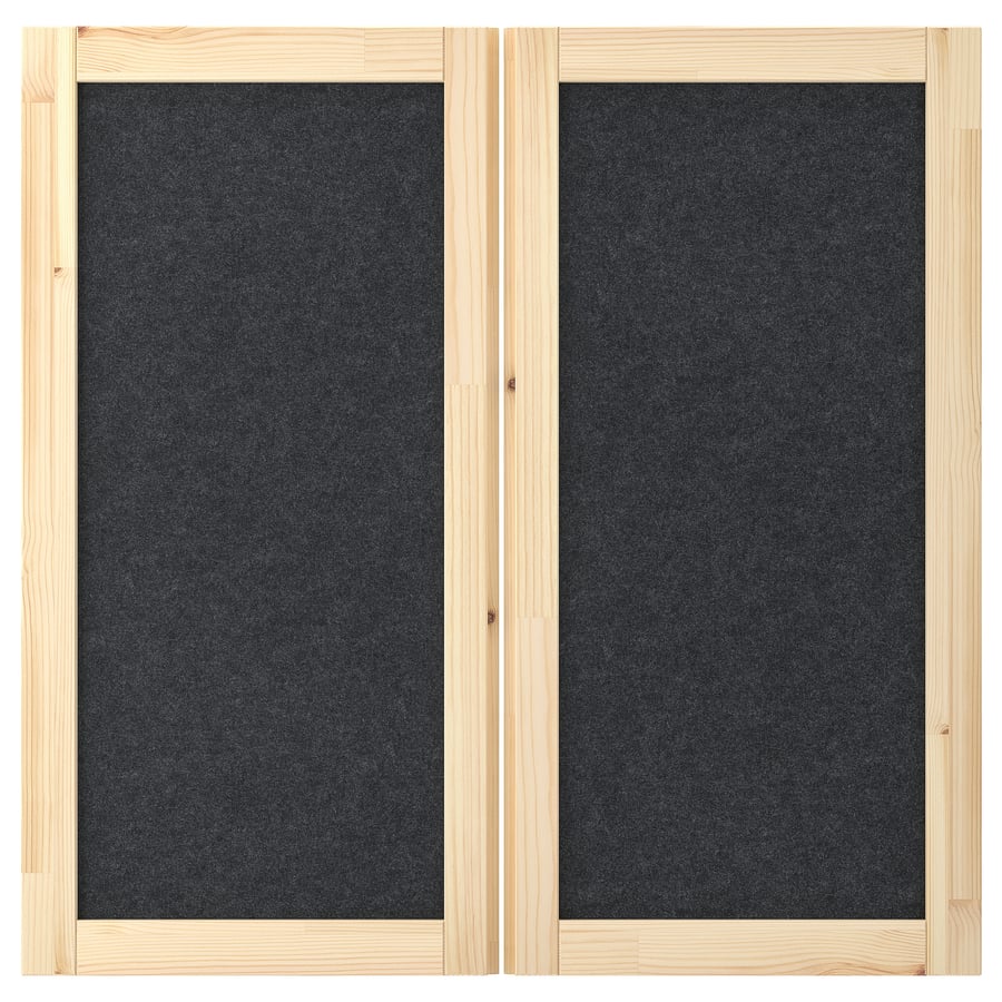 IVAR uks, tumehall/vilt, 42x83 cm