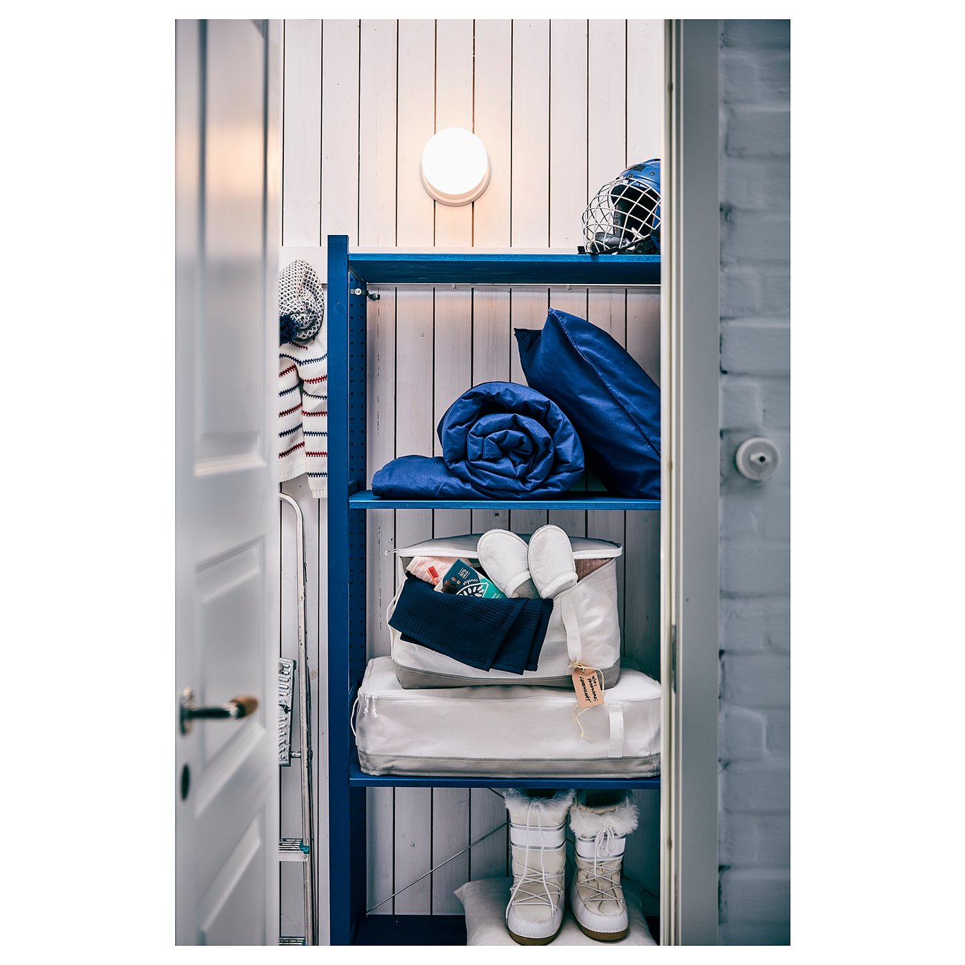 Стелаж IKEA IVAR, сосна, 89 × 30 × 124 см — фото 4