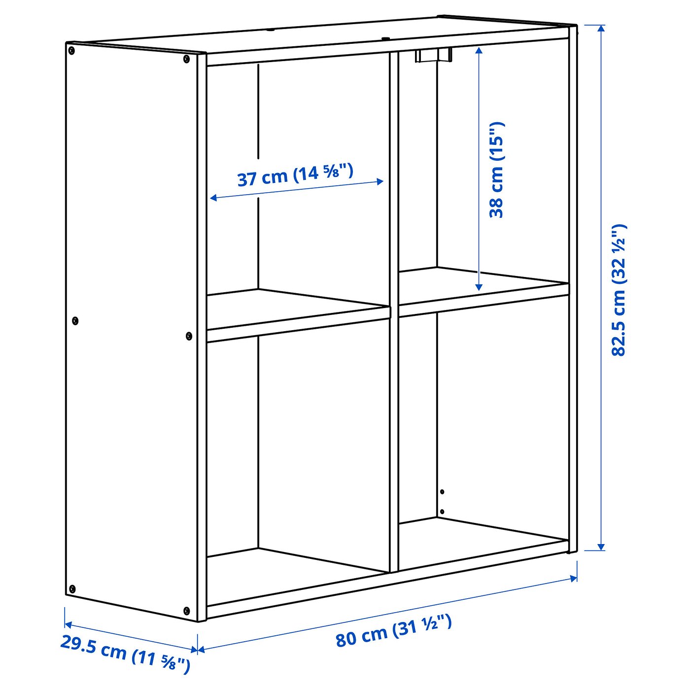 Стелаж IKEA IVAR, сосна, 80 × 30 × 83 см — фото 5