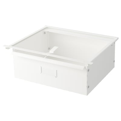 Szuflada IVAR biała, minimalistyczny design, stalowa, idealna do przechowywania.