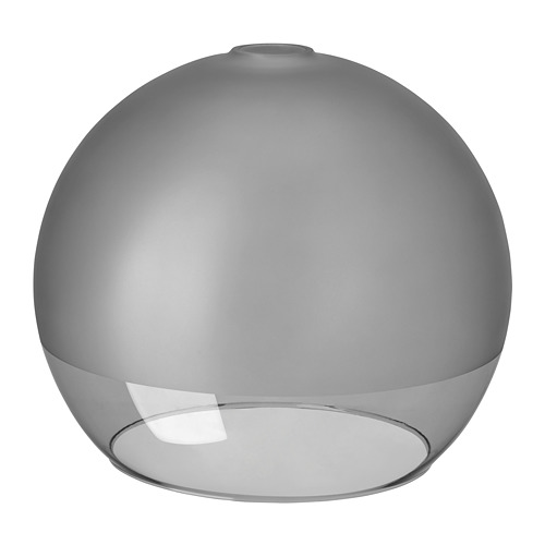 JAKOBSBYN - klosz lampy wiszącej, 30 cm, szkło matowe/szary