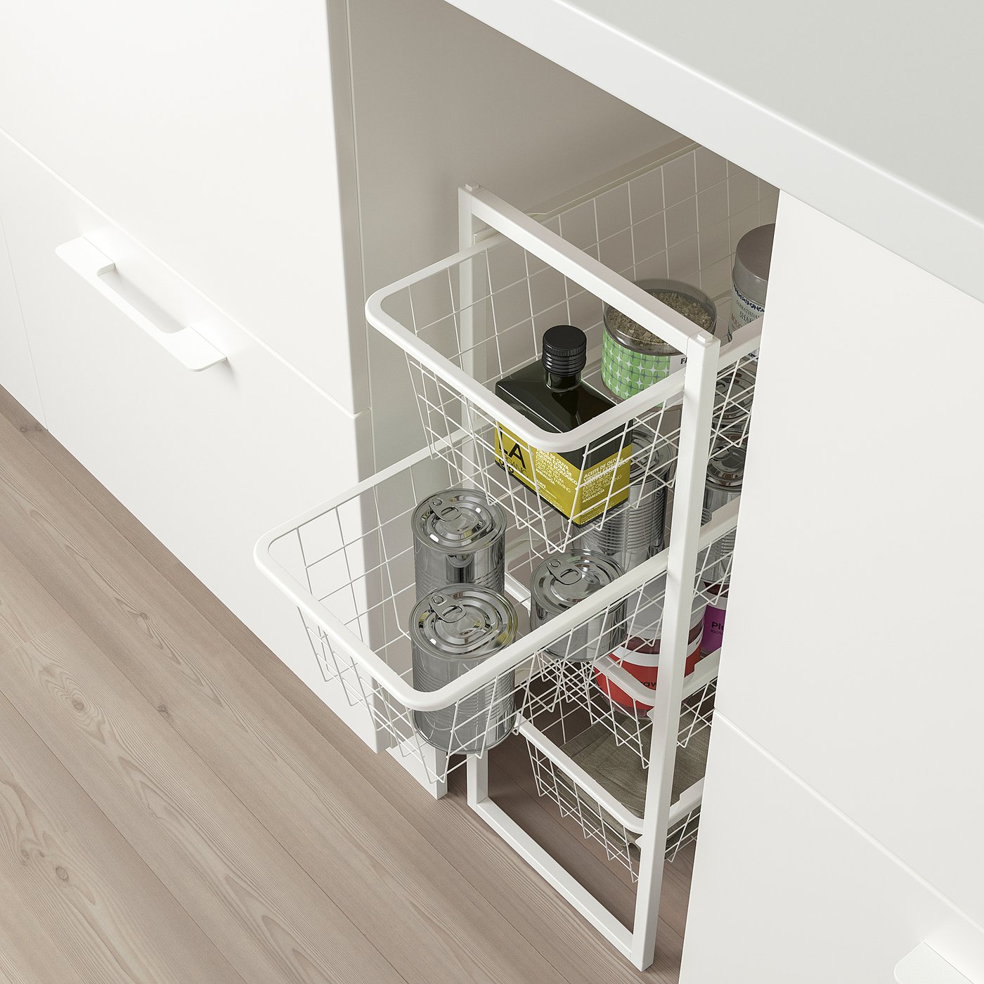 Стелаж IKEA JONAXEL, білий, 25 × 51 × 70 см — фото 4