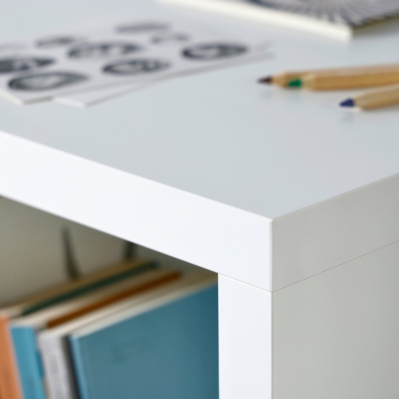 Письмовий стіл IKEA KALLAX, білий, 111 × 39 см — фото 5