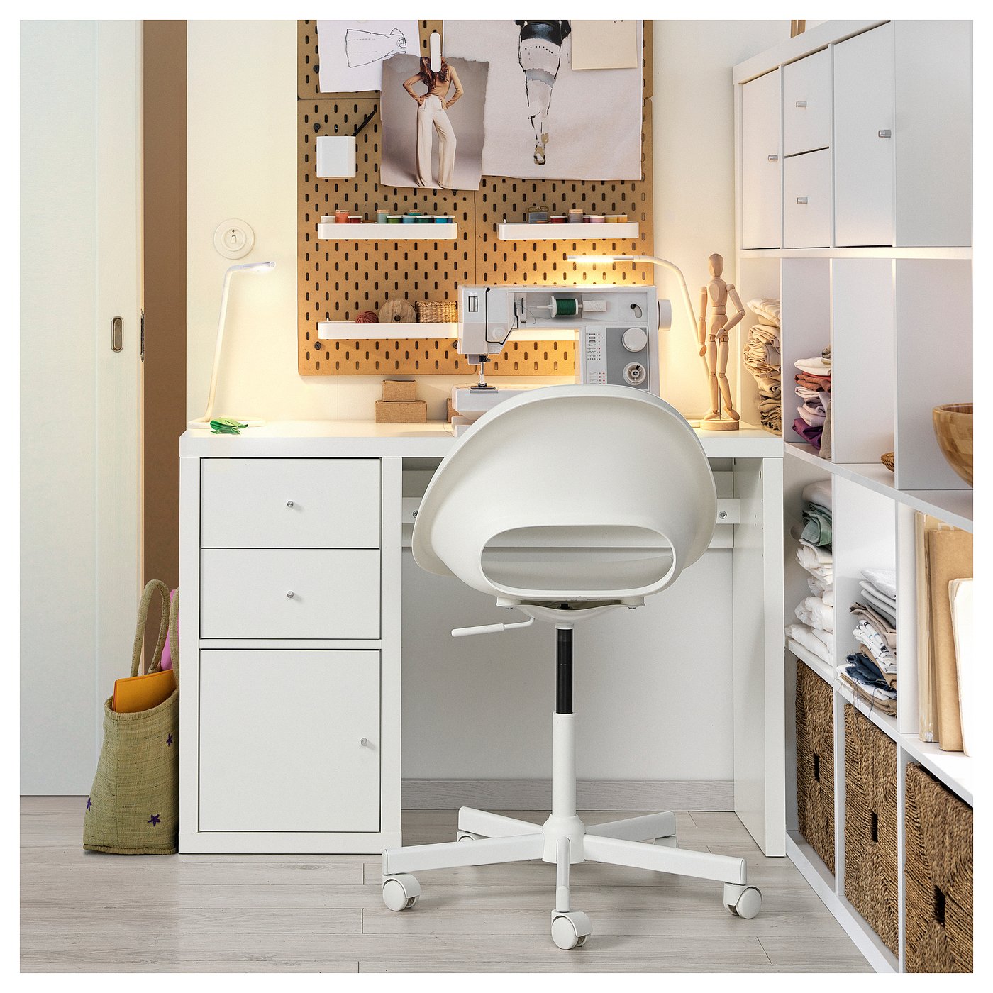 Письмовий стіл IKEA KALLAX, білий, 111 × 39 см — фото 6