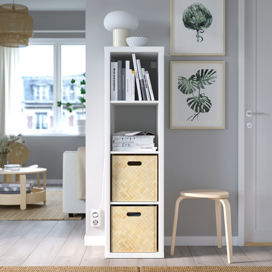 KALLAX plaukts 1x4 šūnas, balts KALLAX plaukts 1x4 šūnas, balts