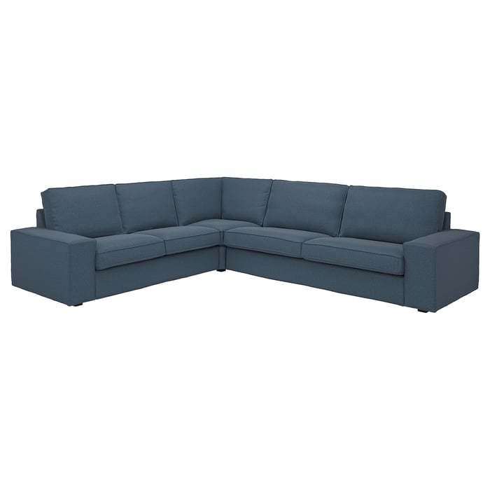 KIVIK 5-місний кутовий диван, Gunnared синій