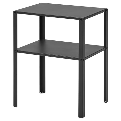 KNARREVIK Приліжковий столик - чорний 42x34x52 см