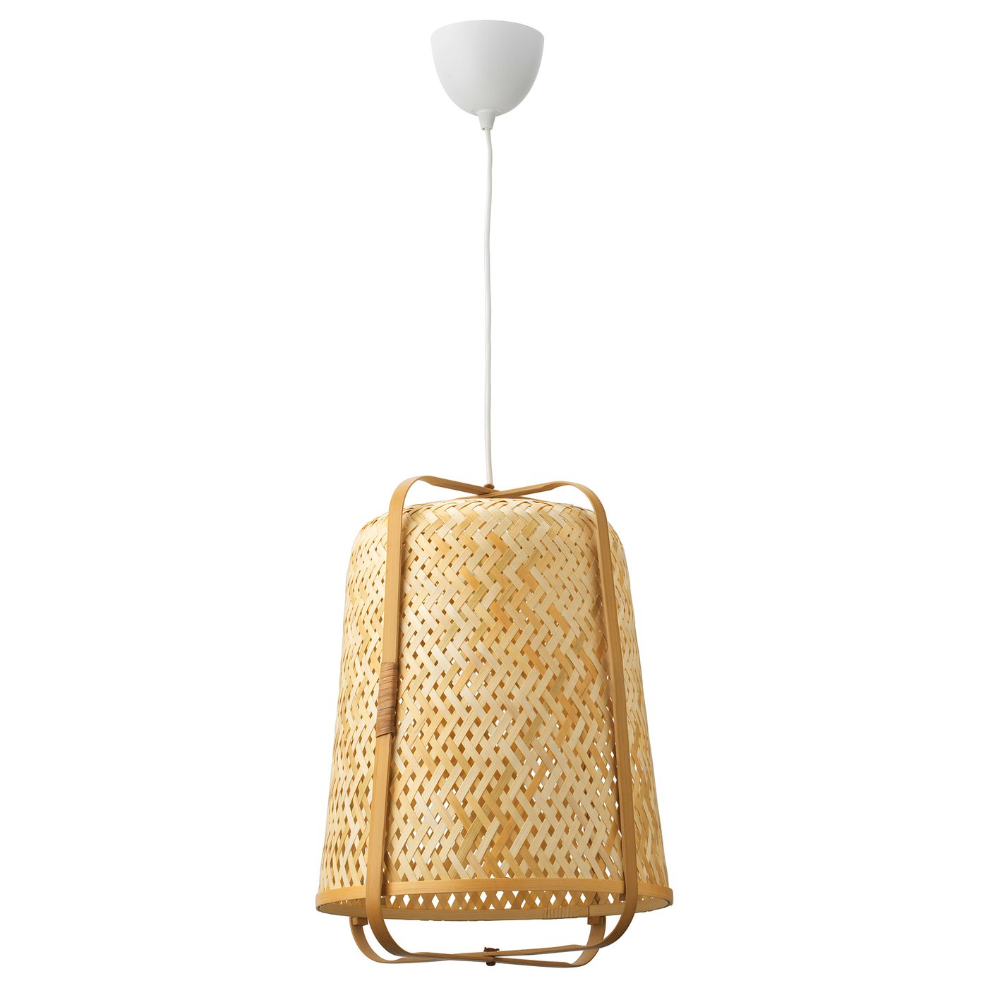 KNIXHULT lampa wisząca, bambus/wykonano ręcznie, 40 cm - IKEA
