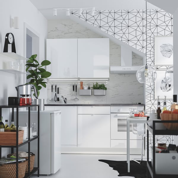 KNOXHULT Kuchnia - połysk biały - IKEA