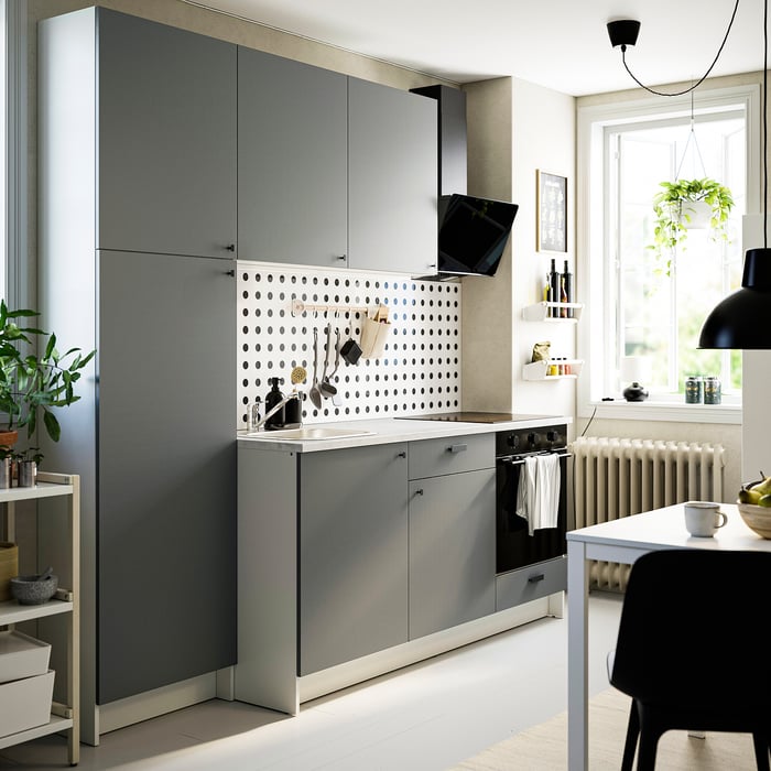 KNOXHULT Кухня, темно-сірий, 240x61x220 см, фото 2