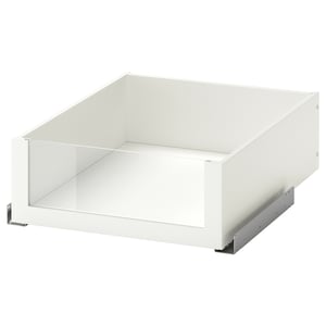 KOMPLEMENT Шухляда зі скляним фронтом - білий 50x58 см
