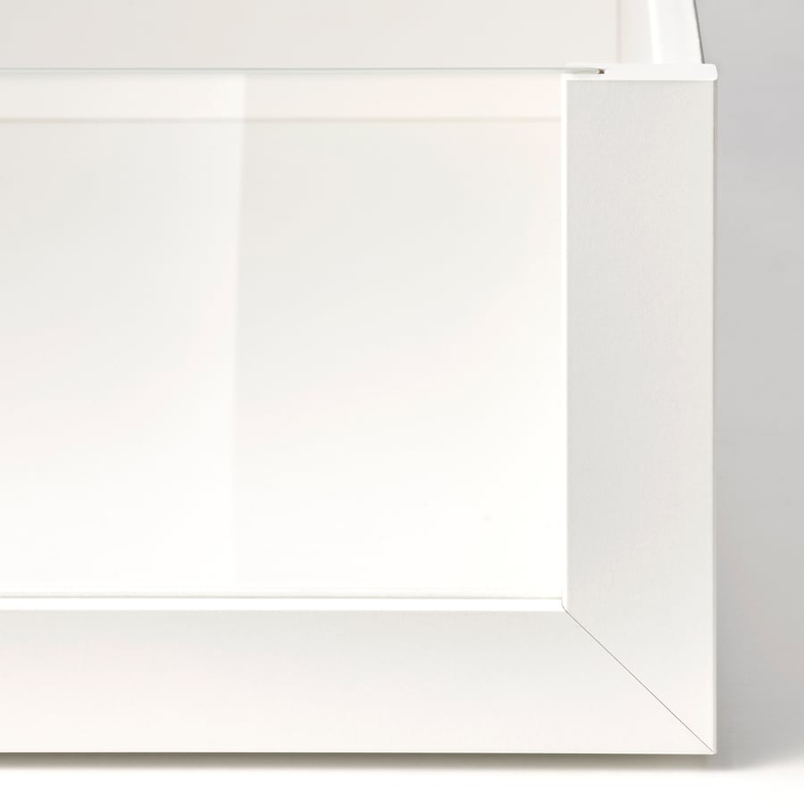 KOMPLEMENT Atvilktne ar stikla priekšu 75x58cm, balta KOMPLEMENT Atvilktne ar stikla priekšu 75x58cm, balta
