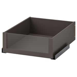 KOMPLEMENT Шухляда зі скляним фронтом - темно-сірий 50x58 см