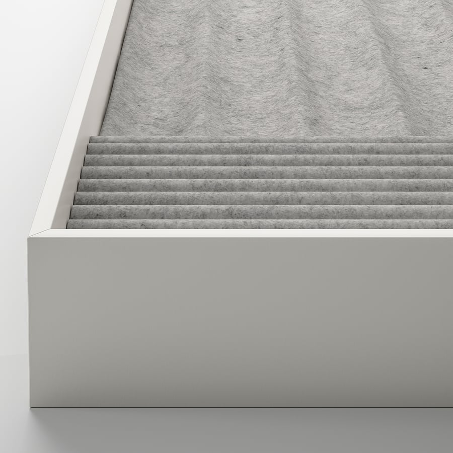 KOMPLEMENT Sissetõmmatav riiul + sisetükk, valge värvitud tamm, 100x58 cm