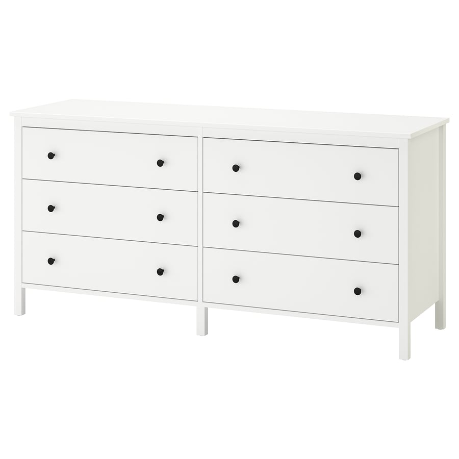 KOPPANG kumode, 6 atvilktnes, balta, 172x44x83 cm