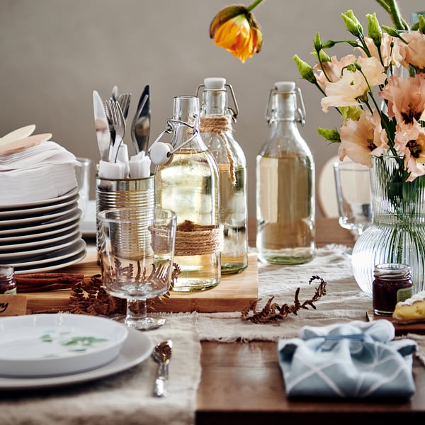 KORKEN Butelka z kapslem, szkło bezbarwne, 0.5 l