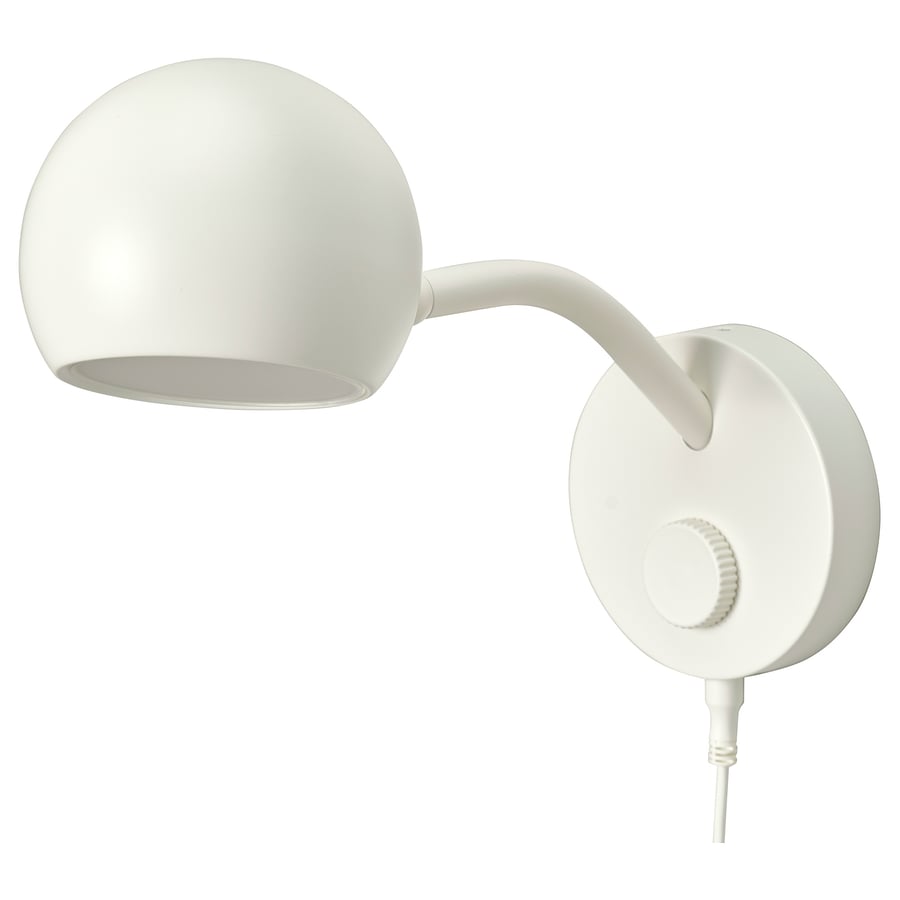 KORVSNÖRE LED sienas lampa, regulējama gaismas intensitāte/baltā krāsā