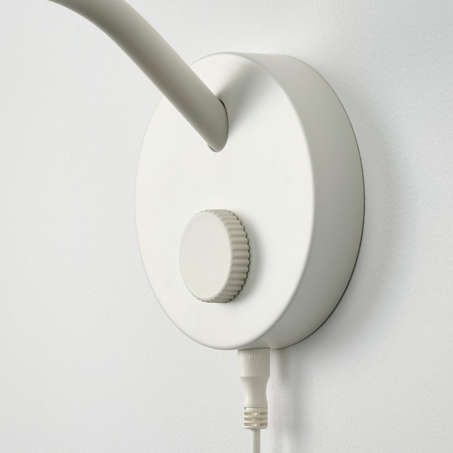 KORVSNÖRE LED sienas lampa, regulējama gaismas intensitāte/baltā krāsā