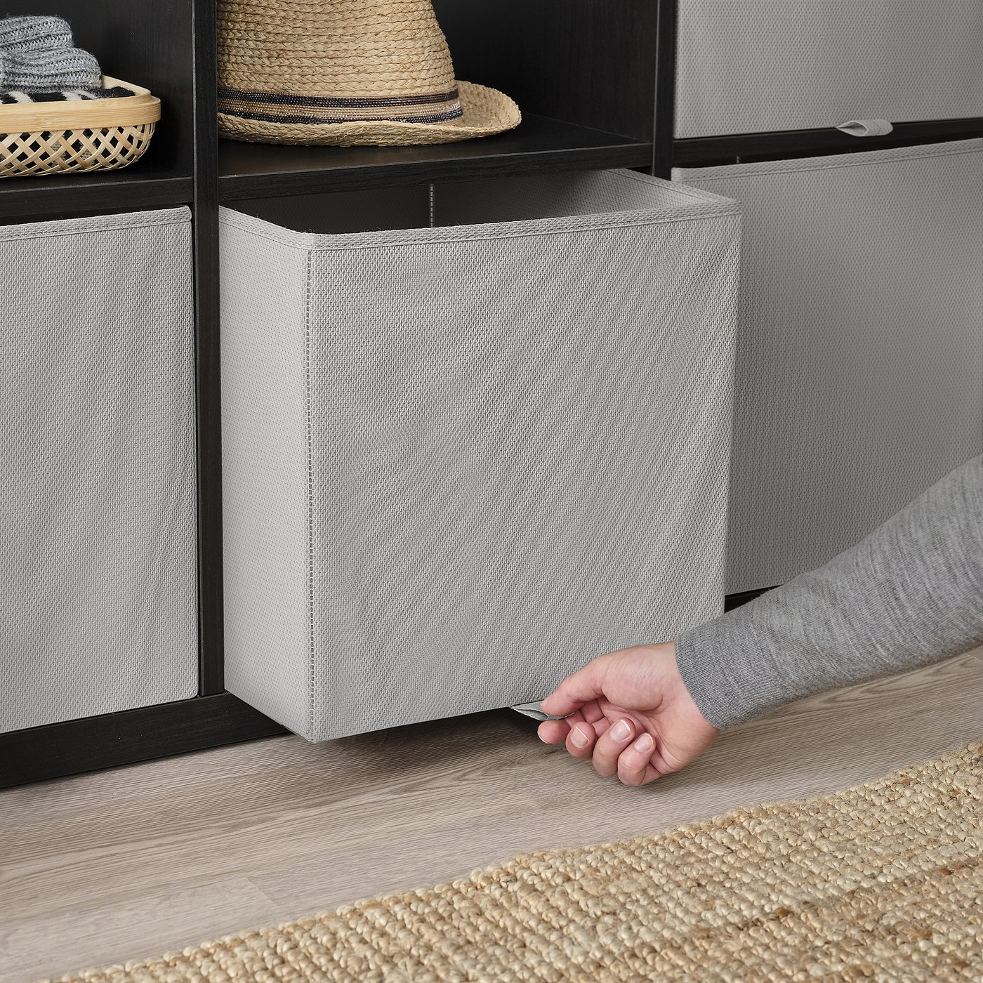 KOSINGEN pudełko, jasnoszary, 33x38x33 cm - IKEA