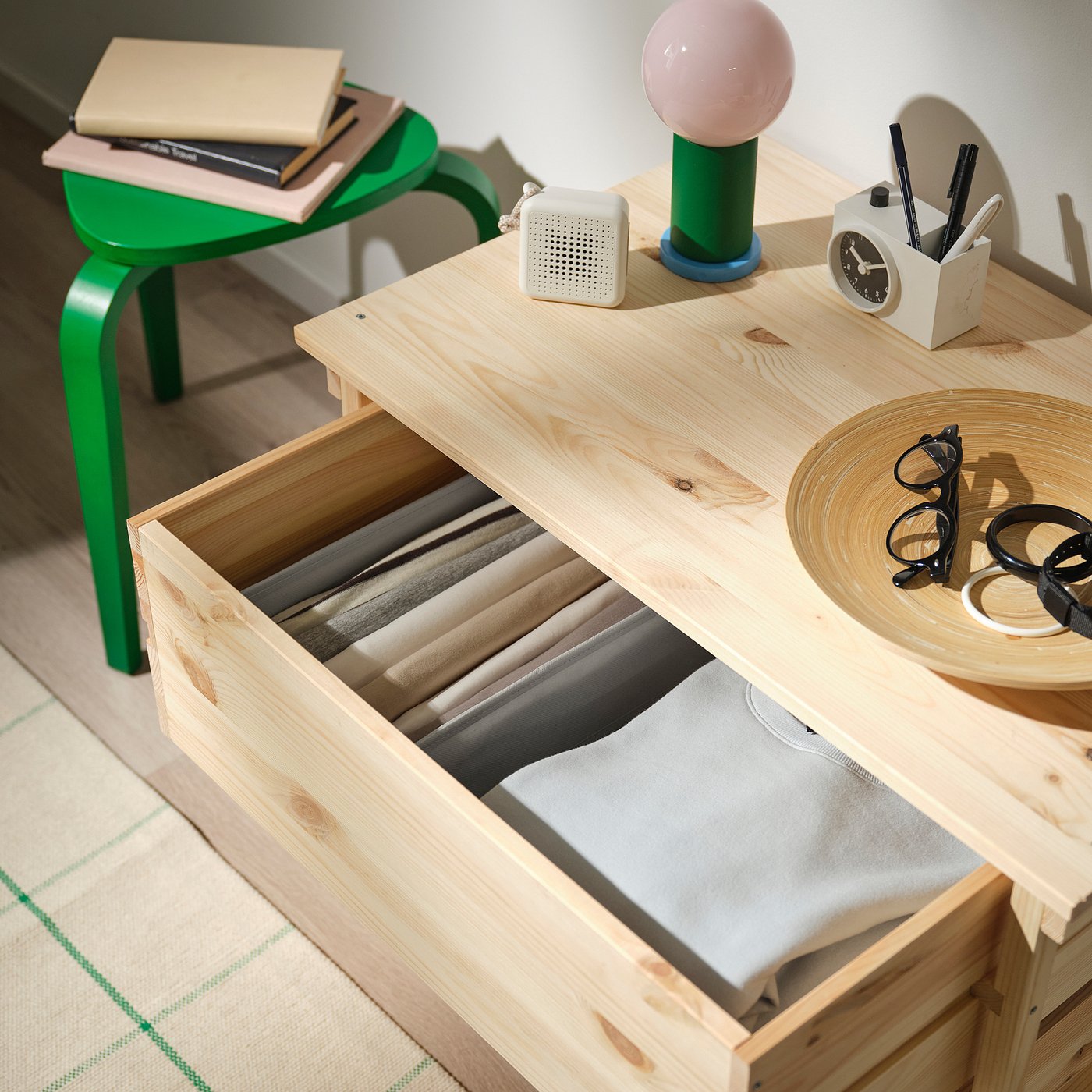 Коробка IKEA KOSINGEN, світло-сірий, 20 × 38 × 12 см — фото 4