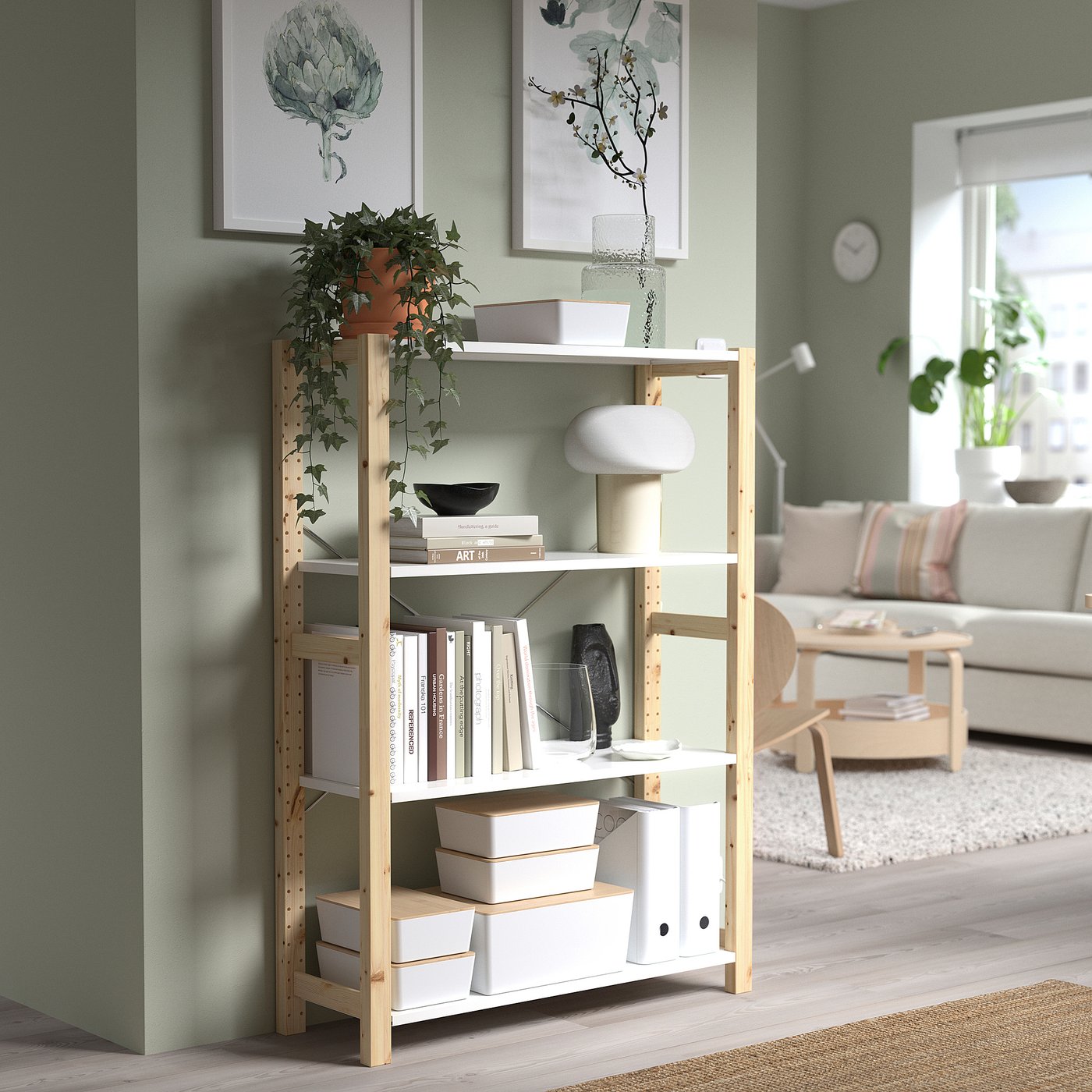 Контейнер IKEA KUGGIS, білий, 18 × 26 × 8 см — фото 4