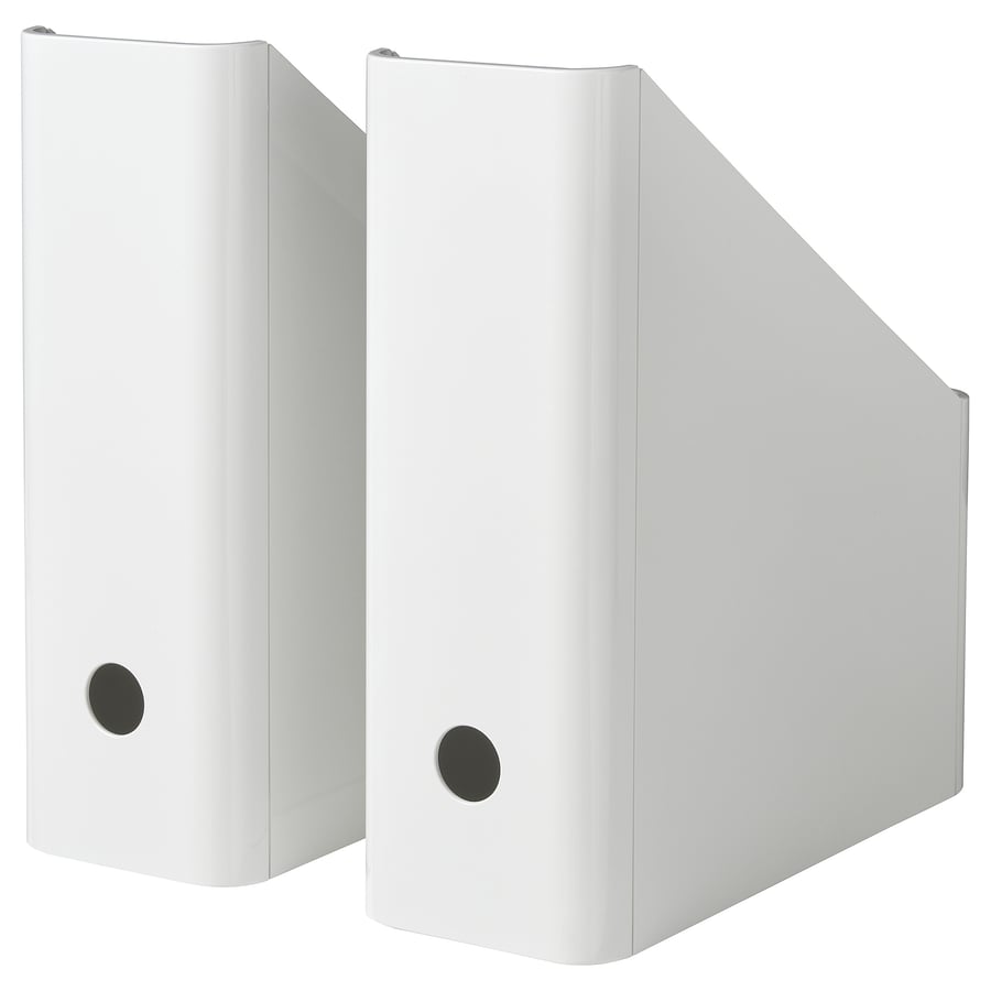KUGGIS dokumentu turētājs  10x25x29 cm baltā krāsā