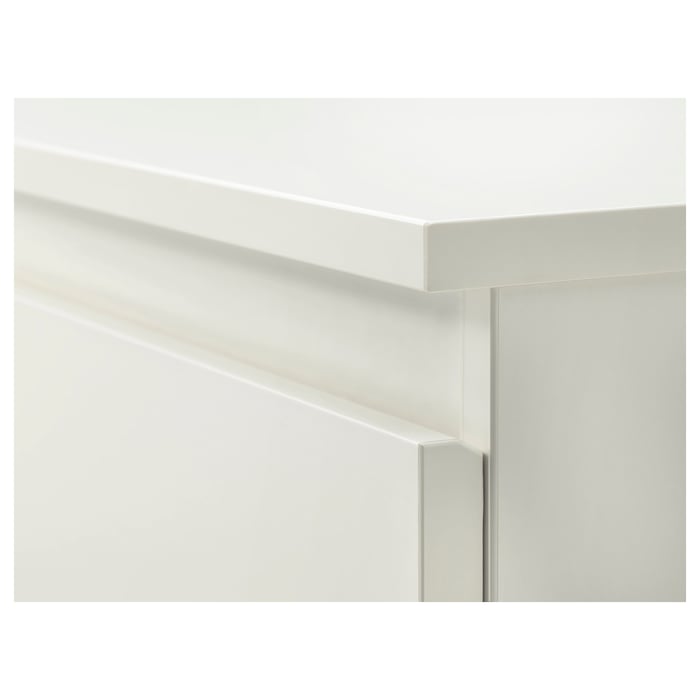 KULLEN Комод, 6 шухляд, білий, 140x40x72 см, фото 4