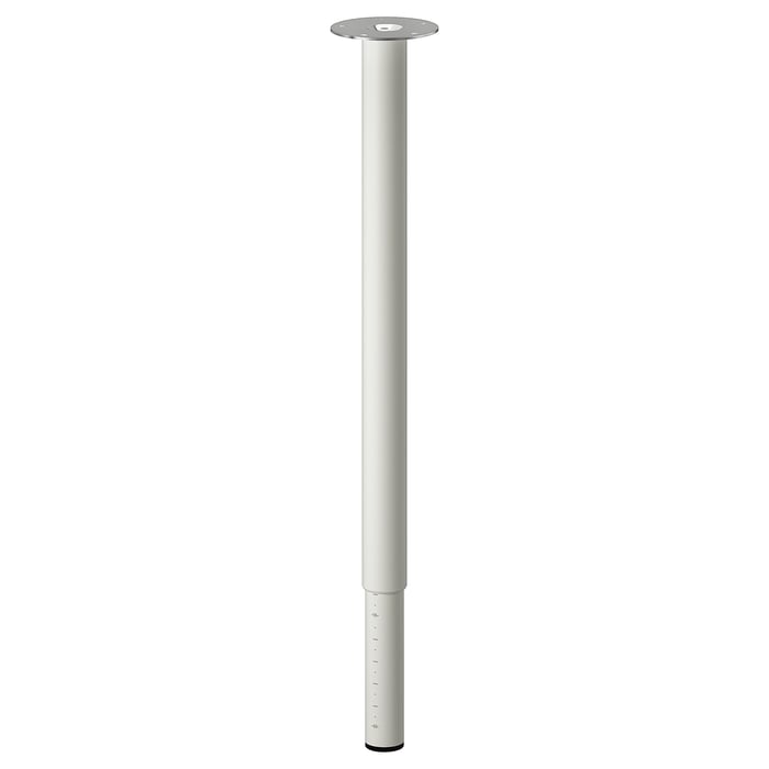 LAGKAPTEN / OLOV Письмовий стіл, імітація біленого дуба/білий, 140x60 см, фото 5
