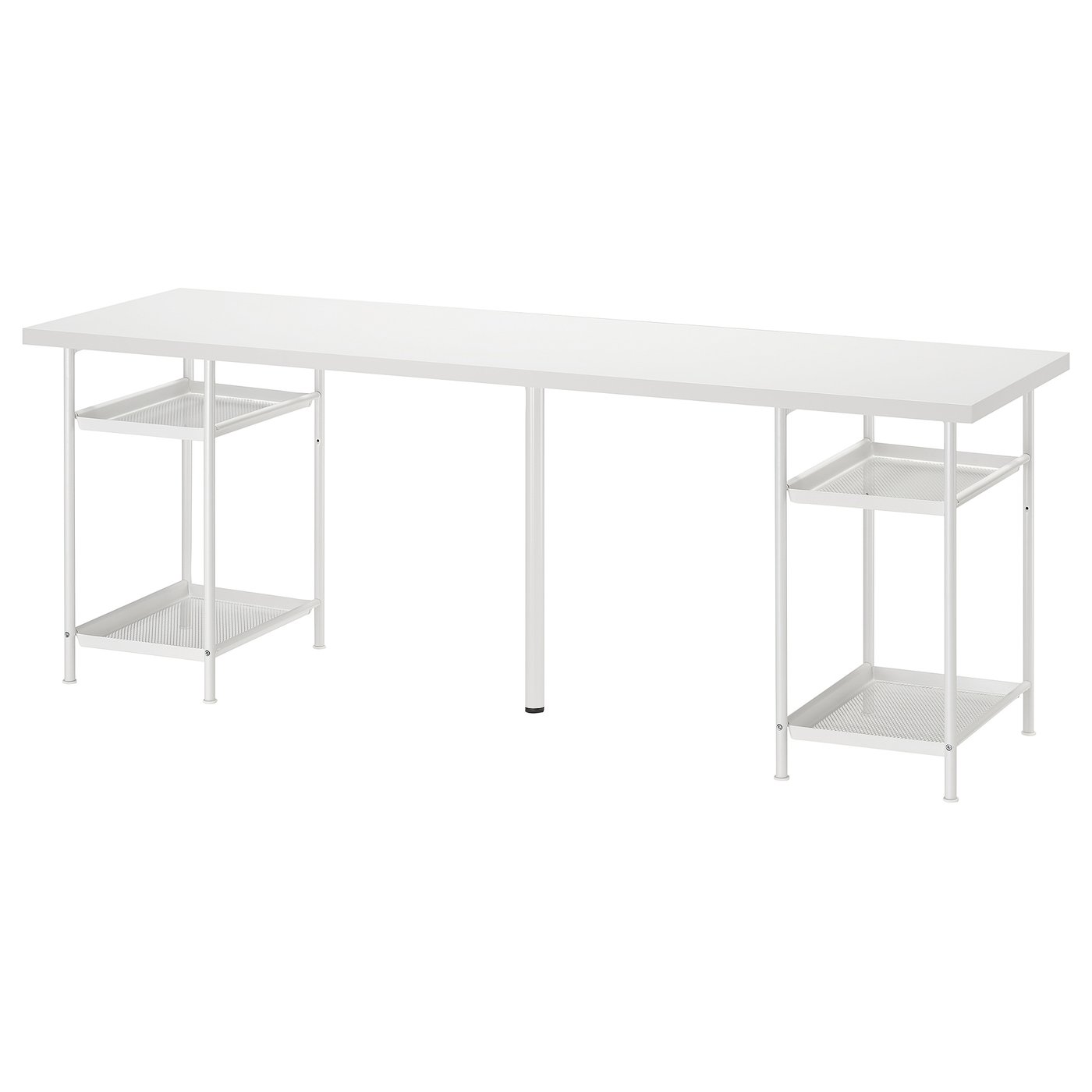 Письмовий стіл IKEA LAGKAPTEN / SPÄND, білий, 200 × 60 см