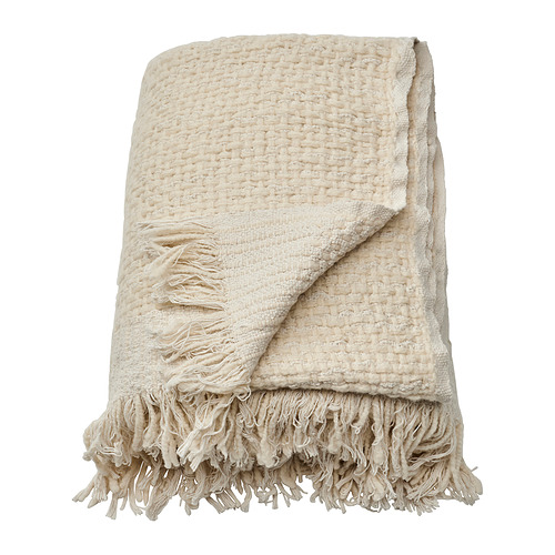 LAPPTÅG - pled, 130x170 cm, kremowy