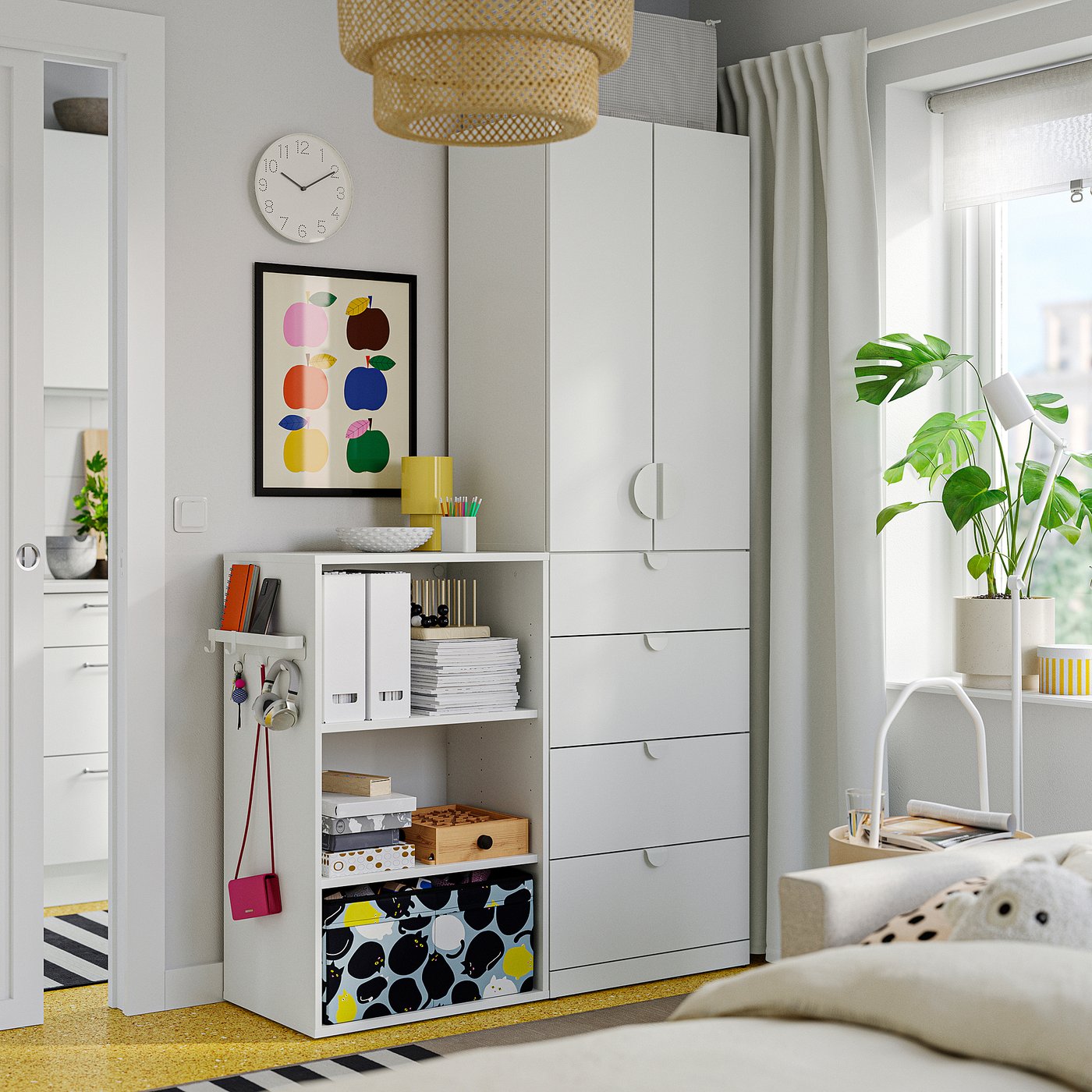 Стелаж IKEA LASTARE, білий, 60 × 42 × 101 см — фото 6