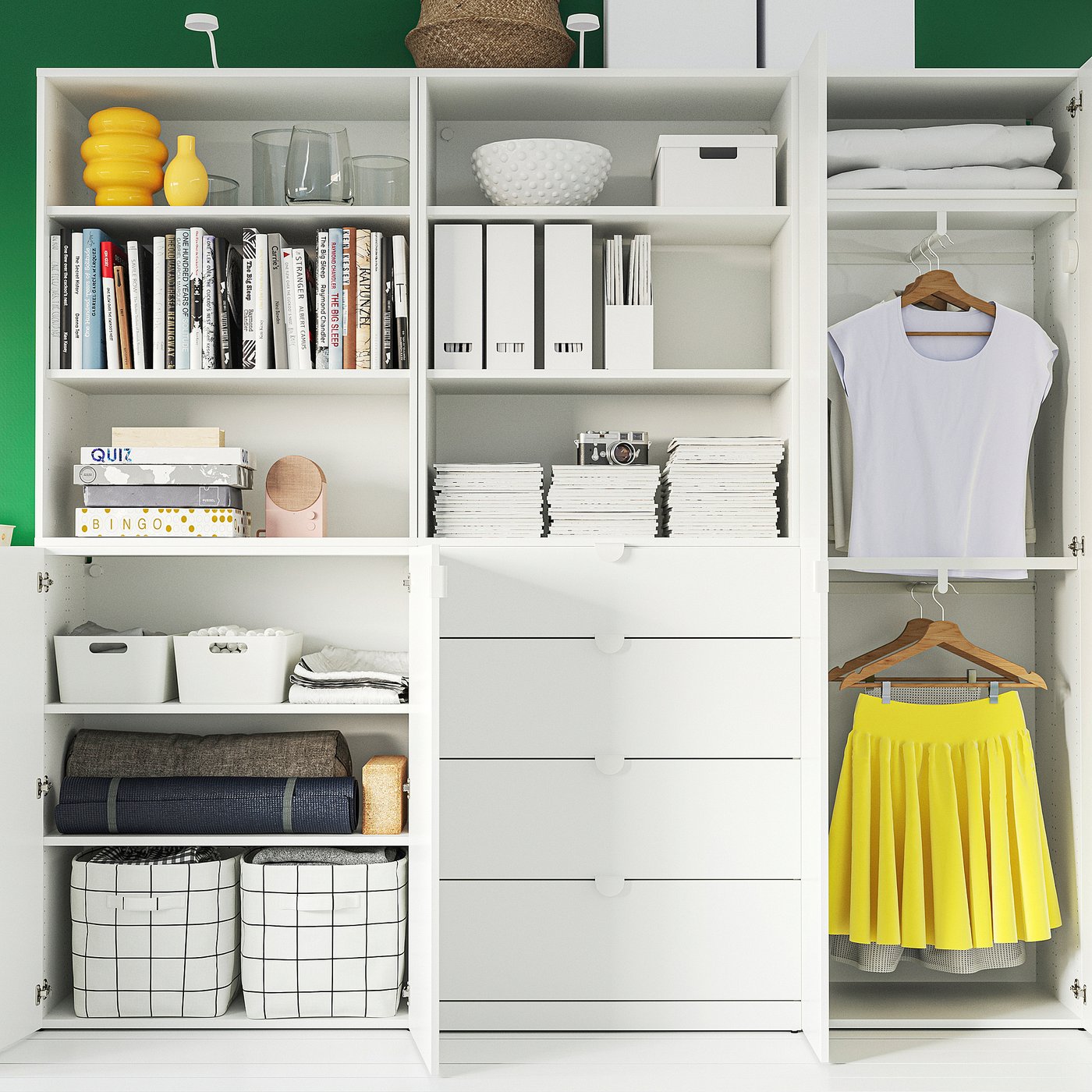 Стелаж IKEA LASTARE, білий, 80 × 42 × 101 см — фото 4