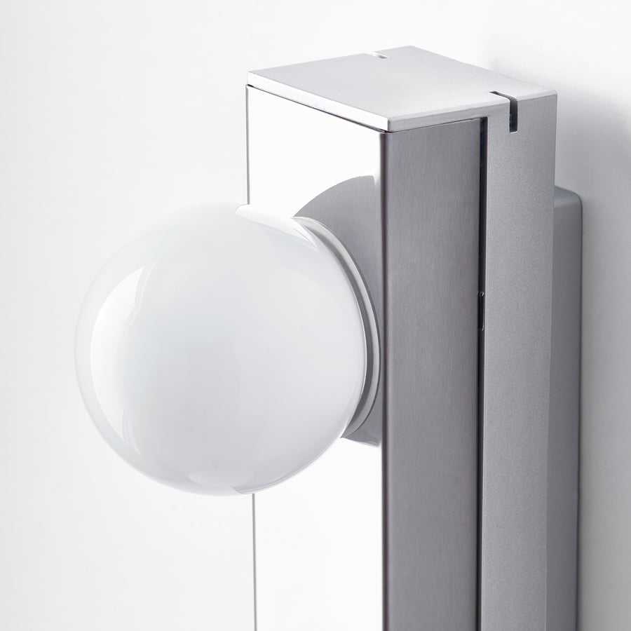 LEDSJÖ  LED-seinalamp, roostevaba teras  