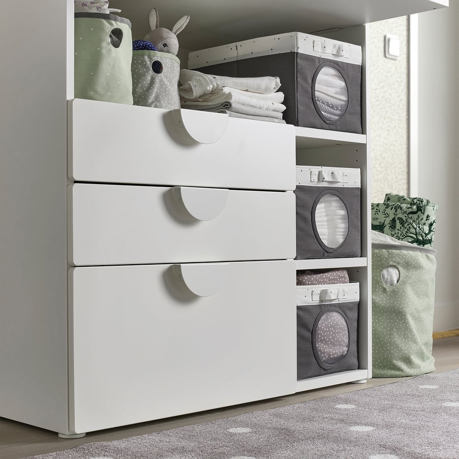 LEN kast, 2 tk, roheline/helehall LEN kast, 2 tk, roheline/helehall