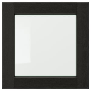 LERHYTTAN Скляні дверцята - тонований чорною морилкою 40x40 см