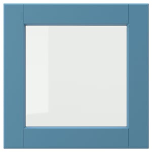 LERHYTTAN Скляні дверцята - синій 40x40 см