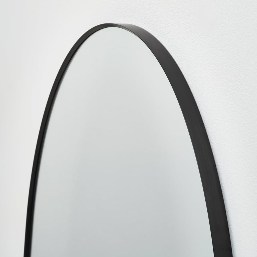 LINDBYN spogulis, melnā krāsā, 80x80 cm