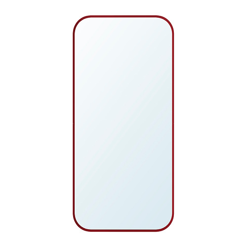 LINDBYN - lustro, 28x60 cm, czerwony