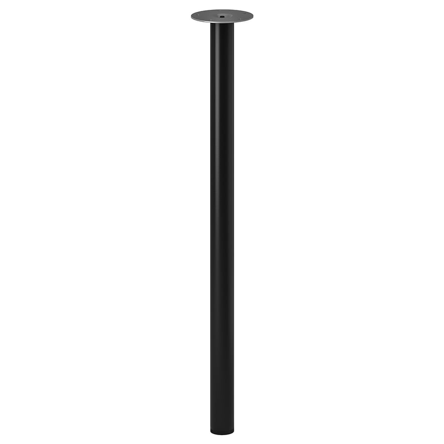 LINNMON/ ADILS Galda virsma 100x60cm, balta/melnas kājas