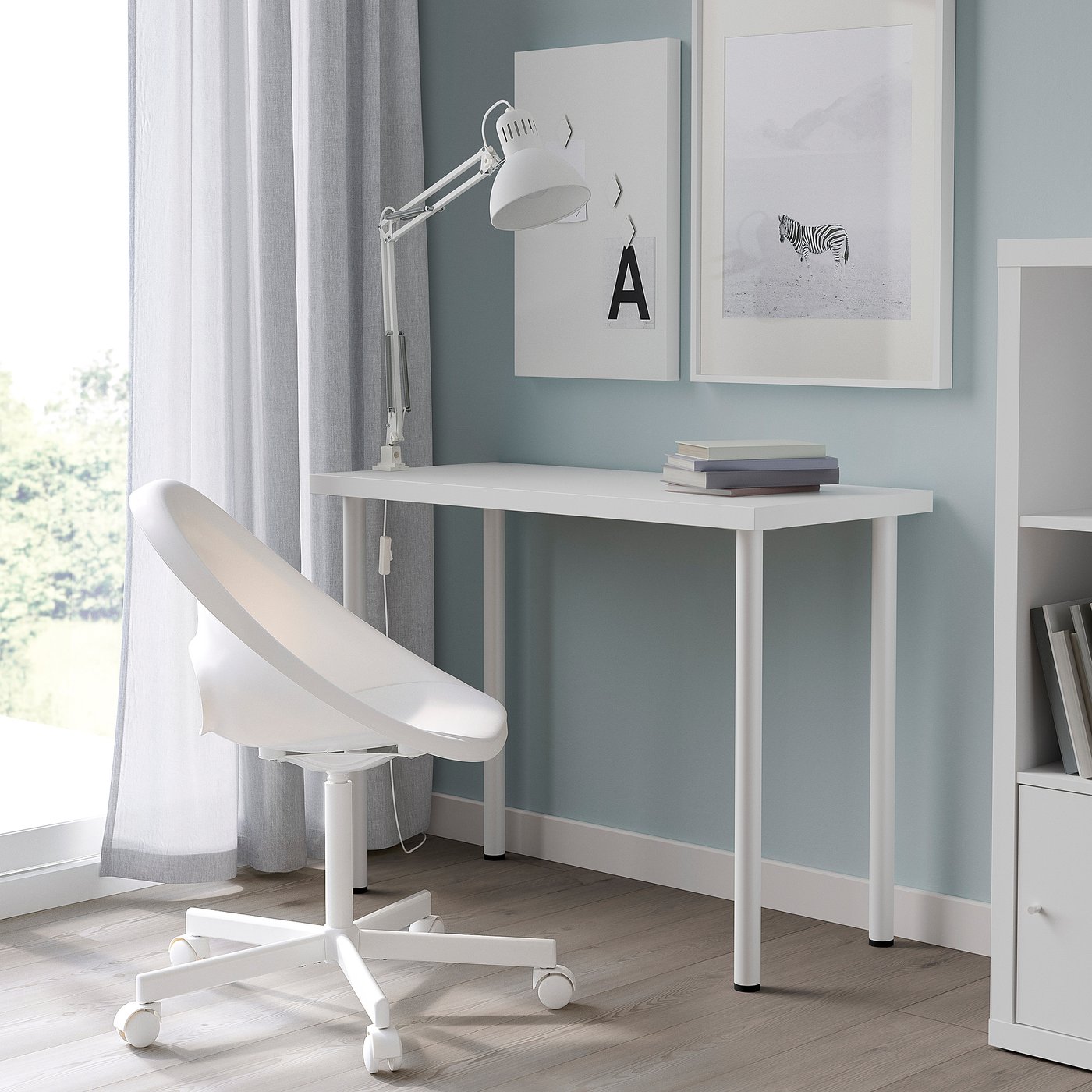 Стіл IKEA LINNMON / ADILS, білий, 100 × 45 см — фото 4