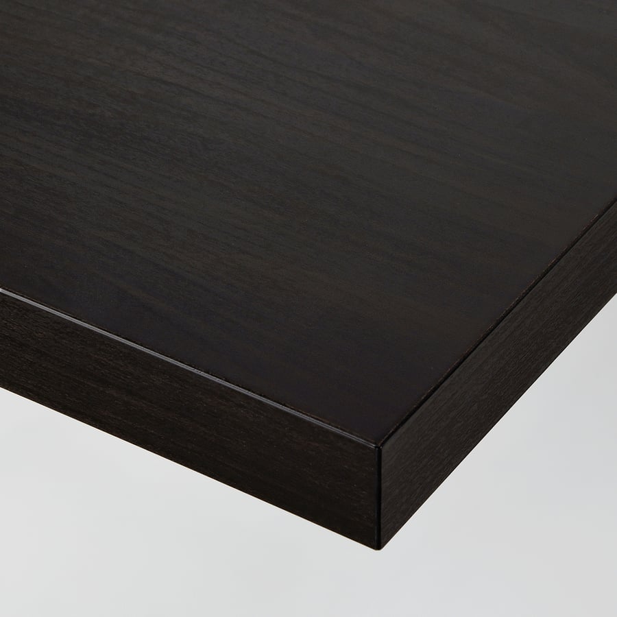 LINNMON / ADILS galds, melnbrūns/balts, 100x45 cm