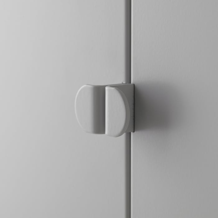 LIXHULT Комбінація шафок, сірий/антрацит, 95x35x92 см, фото 3
