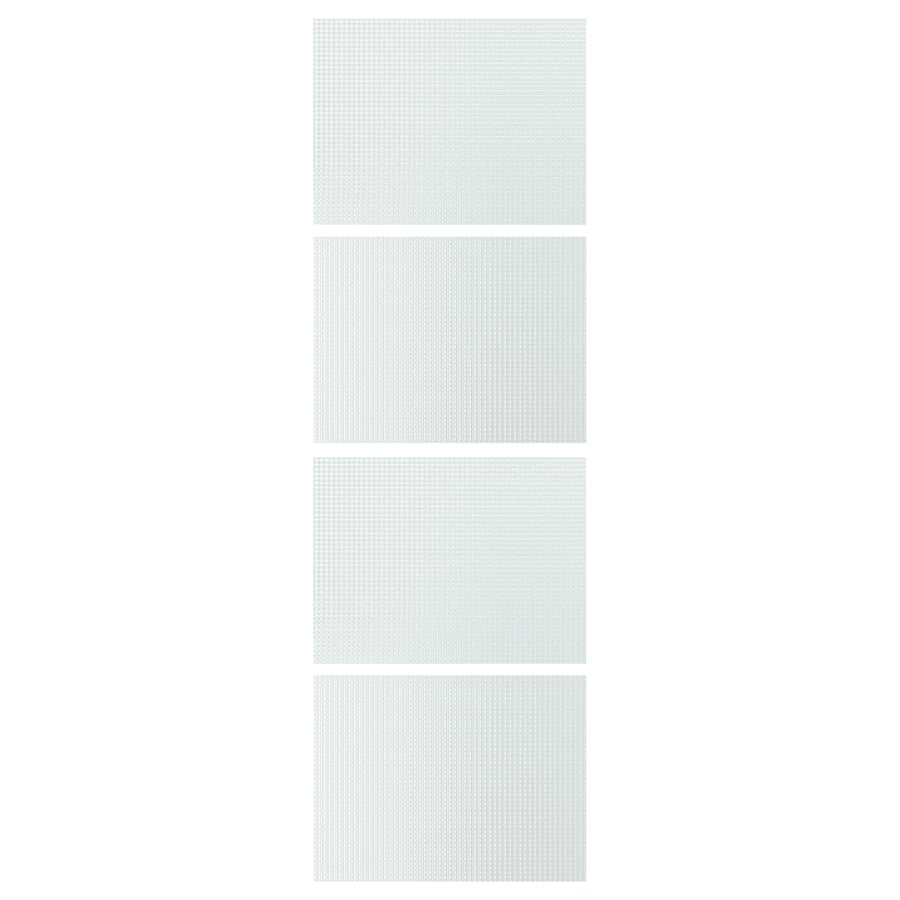 LUNDBRÄSMA 4 paneeli lükandukse raamile, ruuduline klaas, 75x236 cm