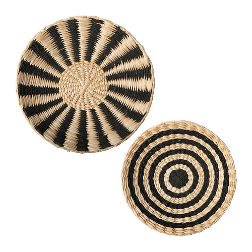 MÄVINN - dekoracja ścienna, zest. 2 szt., włókno bananowca wykonano ręcznie