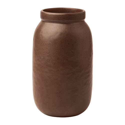 MÄVINN - Wazon, 19 cm, brązowy/ceramika