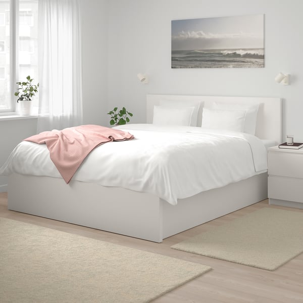 MALM Łóżko z pojemnikiem biały IKEA