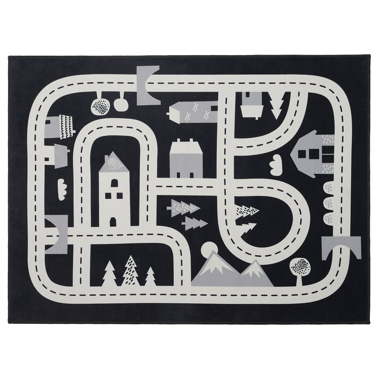 MARKKRYPARE Dywan, ciemnoszary, 74x100 cm