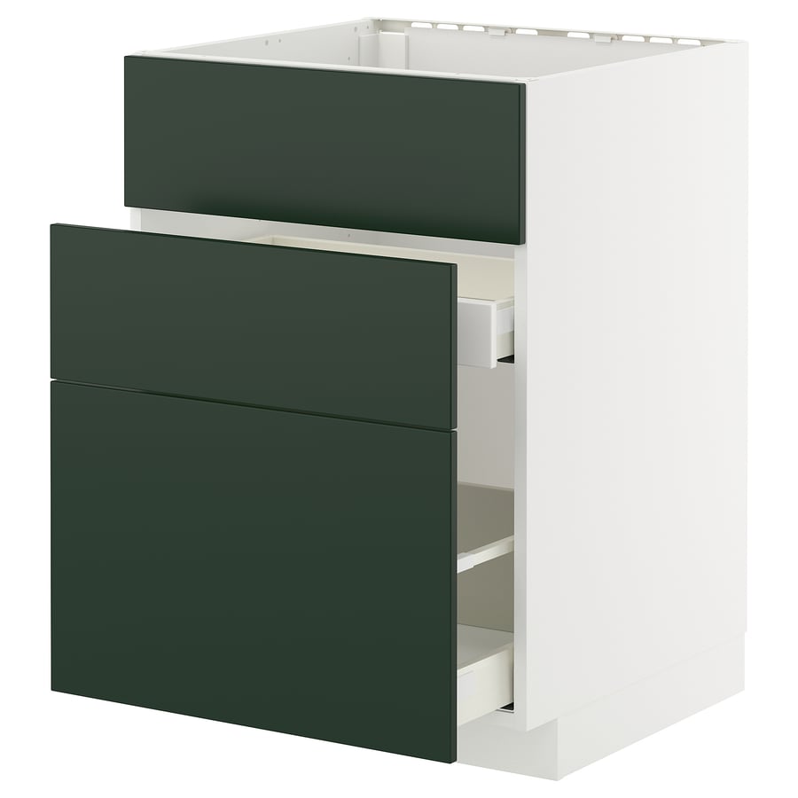 METOD / MAXIMERA sz stj zl+3fr/2sz, valge/Havstorp sügavroheline, 60x60 cm